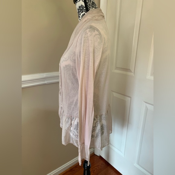 plazza del tempo, light pink ballet cardigan, size Lg. - Picture 5 of 10
